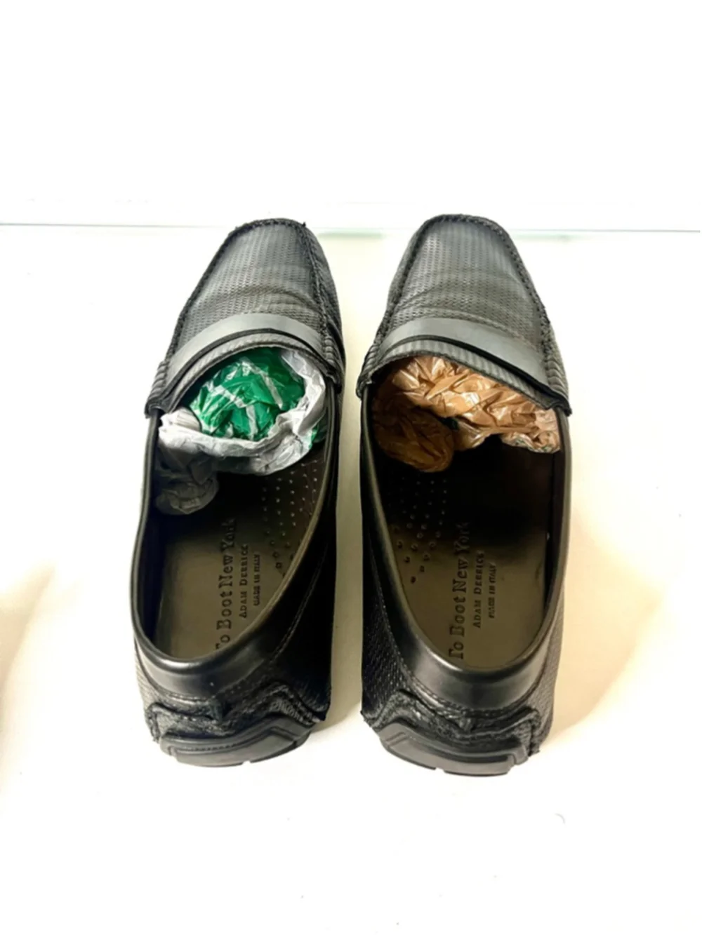$395 To Boot New York Magnus Black Embossed Driving Shoes Loafers Men size 13